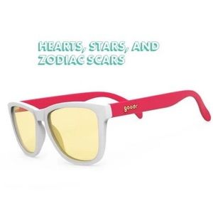 GOODR OG POLARIZED SUNGLASSES - HEARTS, STARS,  AND ZODIAC SCARS. NEW, NWT